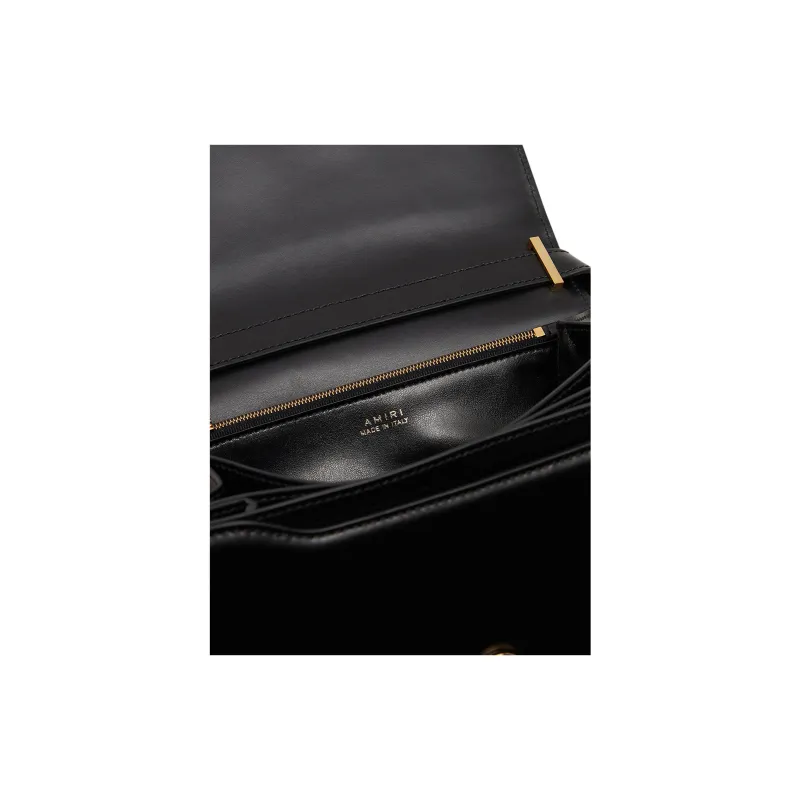 AMIRI Calfskin Shoulder Bag Men's Black-2