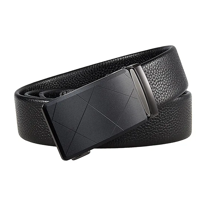 Lanza Top Grain Cow Leather Belts Men's Width 3.5CM-4