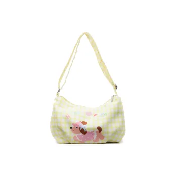 CORE BIRD Canvas Shoulder Bag Regular Women's Yellow/Blue/Pink