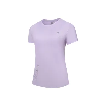 PEAK Drop Shoulder Sleeve T Shirt Women's Imitation Purple