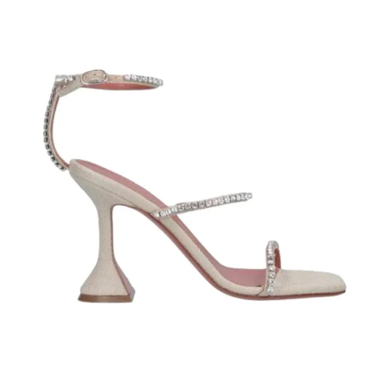 AMINA MUADDI Gilda One Strap Sandals Women's Beige-1