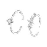 Butterfly Sparkling Rhinestone Couple Rings