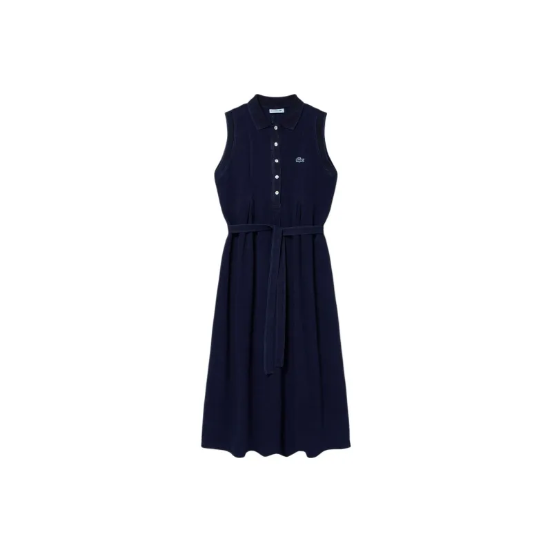 LACOSTE Sleeveless Dress Women's Marine Blue-0