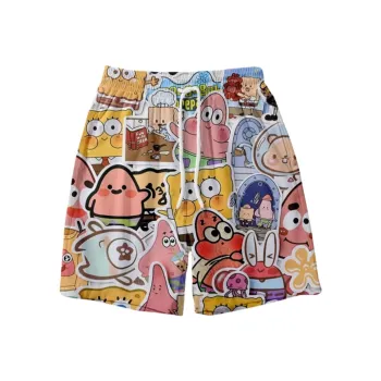 Samtony Casual Shorts Unisex Patrick Star SpongeBob