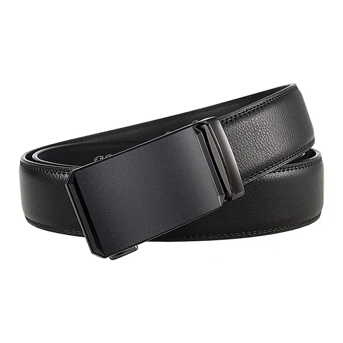 YUZHAOLIN Cow Leather Belts Men's Width 3.5CM-4