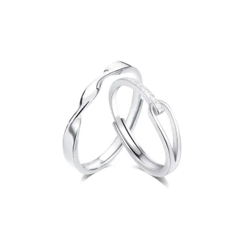 KUMET Sterling Silver Rings Unisex
