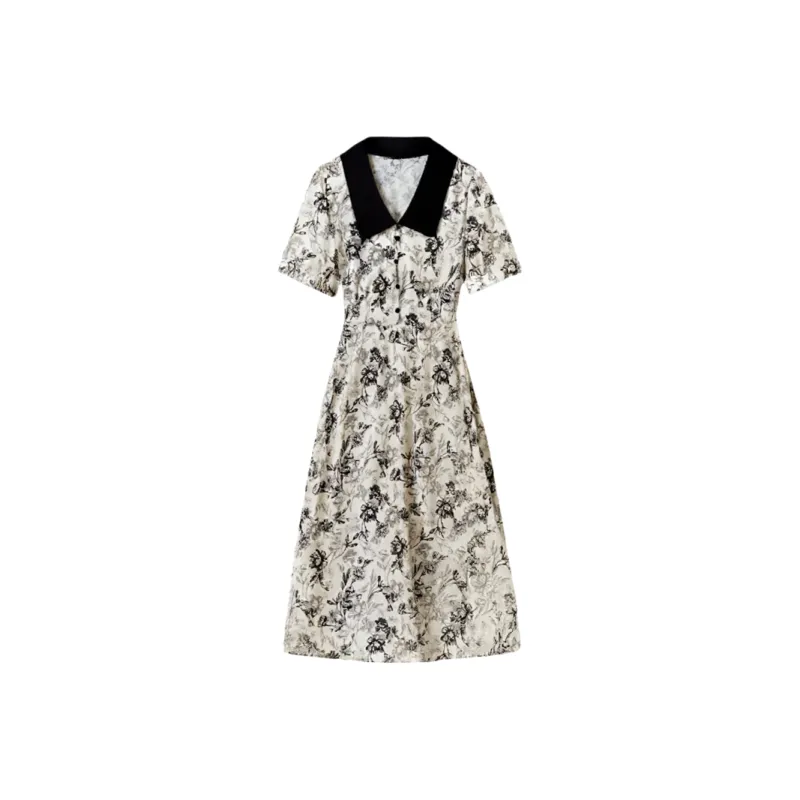 LUYOUYE Short Sleeved Dress Women's-1