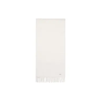 LACOSTE Wool Knit Scarves Women's White