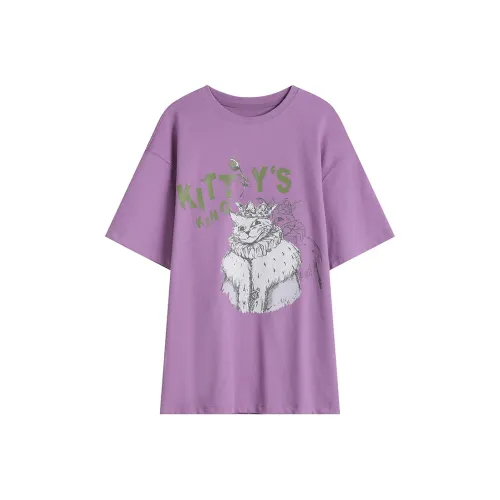 LUYOUYE Drop Shoulder Sleeve T Shirt Women's