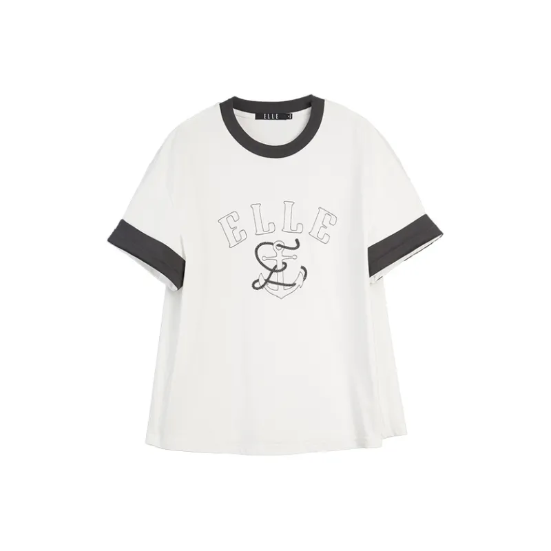 ELLE Short Sleeved T Shirts Women's-14