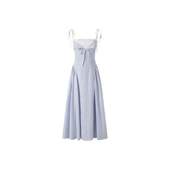 Mu Xiao Xin Slip Dresses Women's Blue