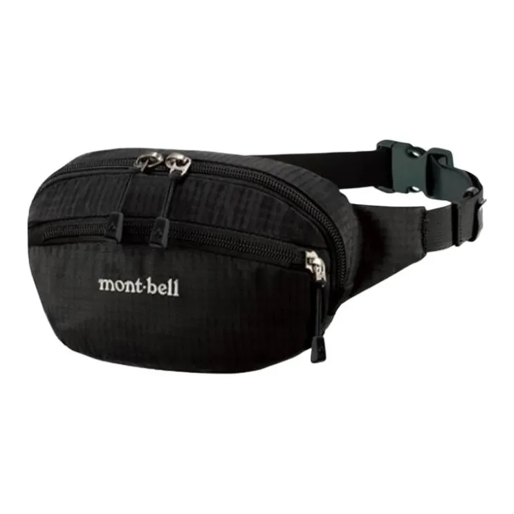 MONTBELL Nylon Fanny Pack Small Size Unisex Black-0