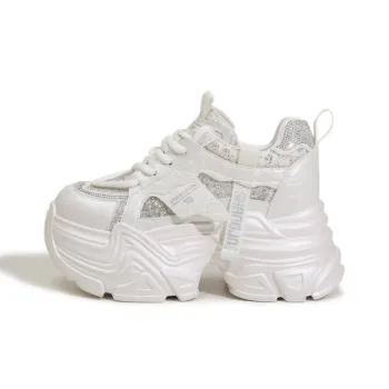 Milan love song Chunky Sneakers Women's Low Top Pink