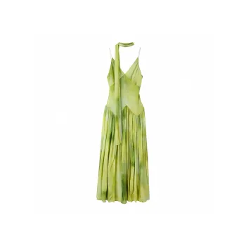 Udon House Slip Dresses Women's Green