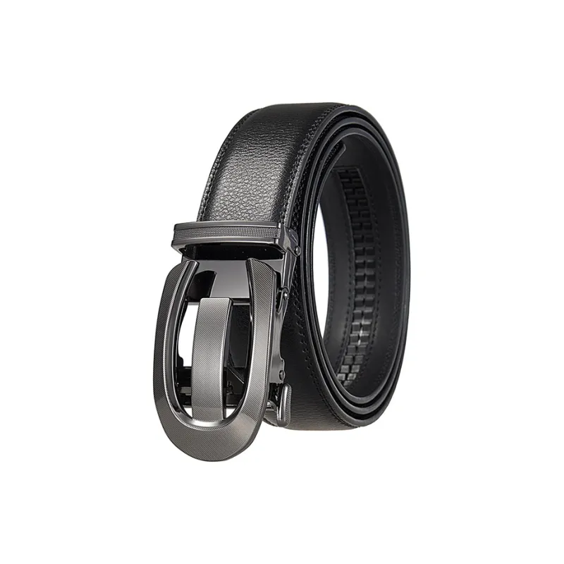 Yalu Preferred Cow Split Leather Belts Men's Width 3.5CM-0