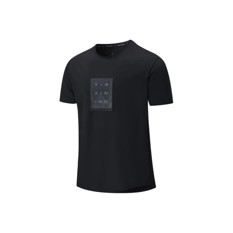 XTEP T Shirts Men Jet Black-0