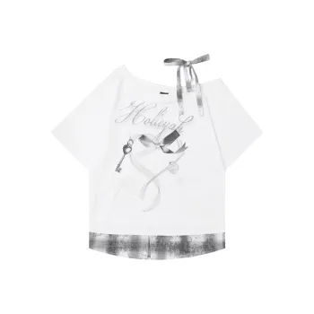 ABCMININ T Shirts Women's White