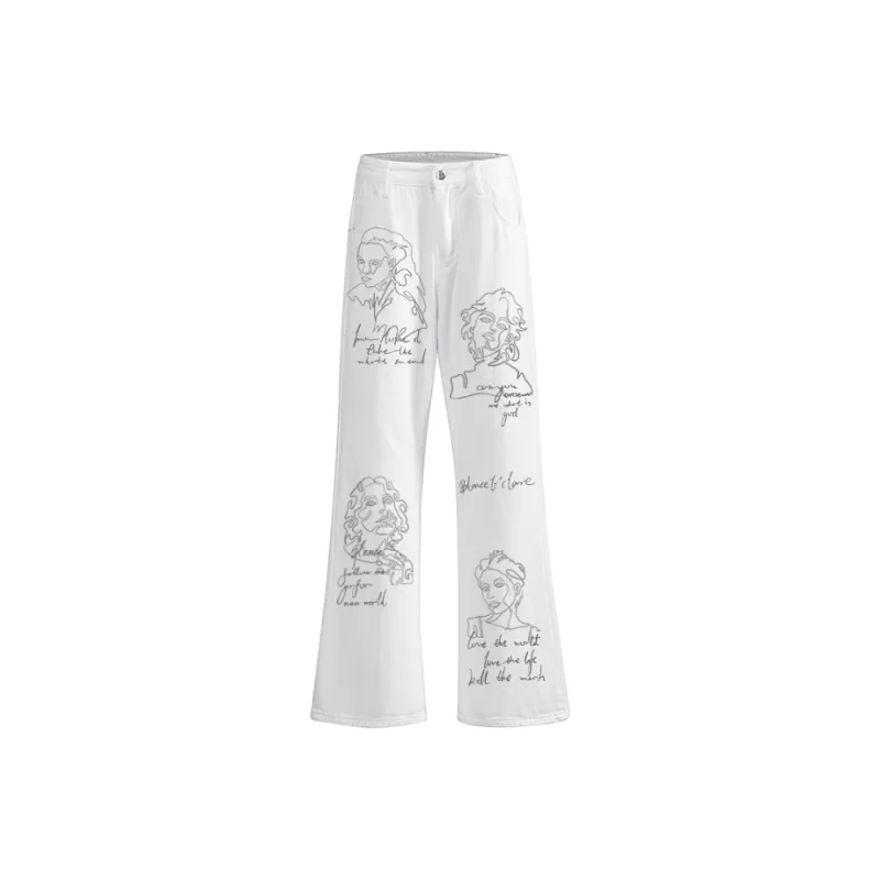 BLANC & ECLARE Jeans Unisex White-0