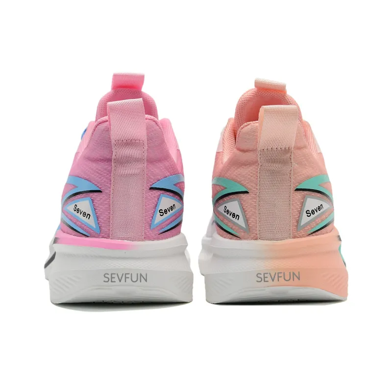 7 SEVFUN Running Shoes Unisex Low Top Blue Pink Mismatched-5