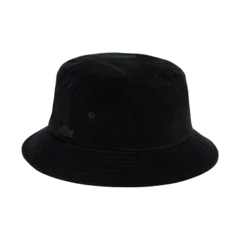 LACOSTE Cotton Bucket Hats Women's Black