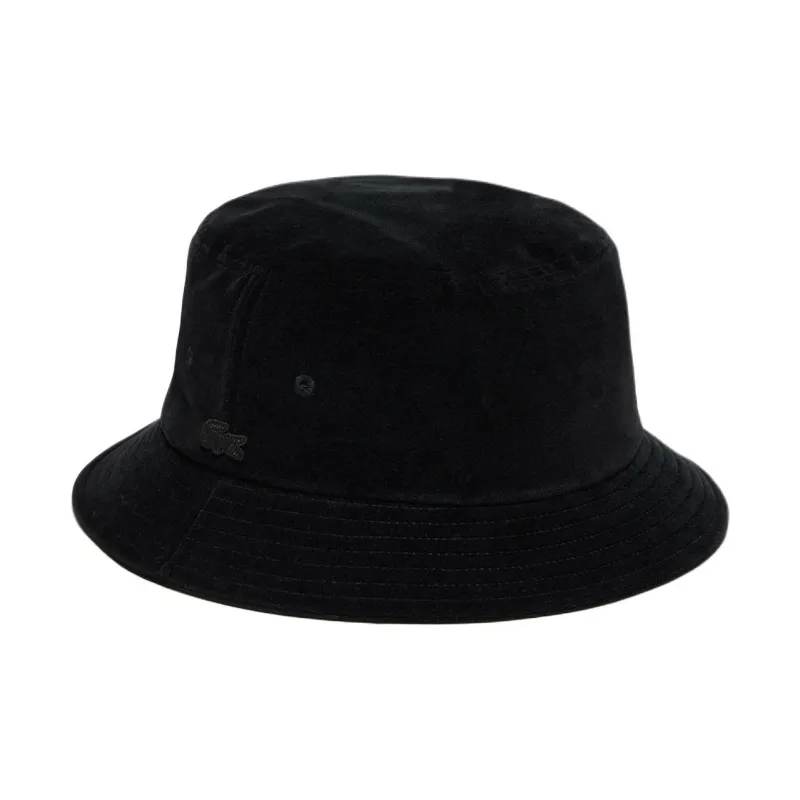 LACOSTE Cotton Bucket Hats Women's Black-0