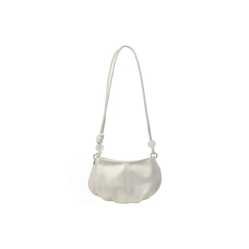 TOUTSEUL YOLO PU Shoulder Bag Women's Pearl White/Pearl Pink/Silver/Black-0