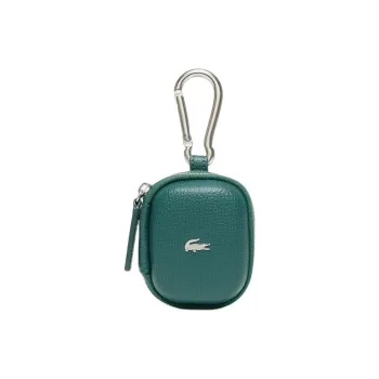 LACOSTE Cow Leather Earphone Case Unisex Green