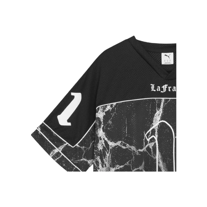 PUMA x AFRANCÉ Written In Chrome Football Jersey Men Soccer Jersey Men's Black-2