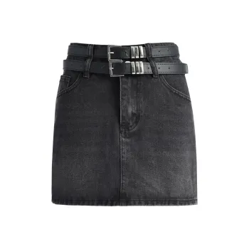 OROI Denim Short Skirts Women's
