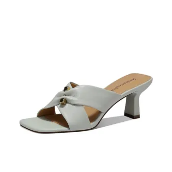 JESSICA SOPHIA Rubber Sole Metal Slide Slippers Women's