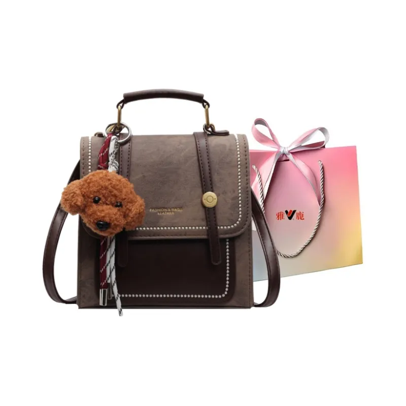 Yalu PU Backpack Regular Women's Yellow Brown/Ecru/Black/Coffee/Blue/Pink-14