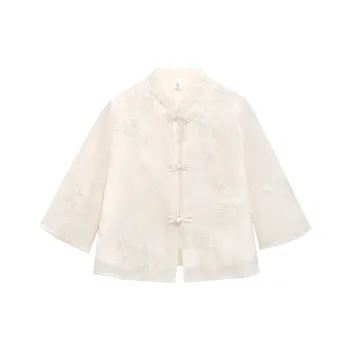 XIANSINIAO Shirts Women's Apricot