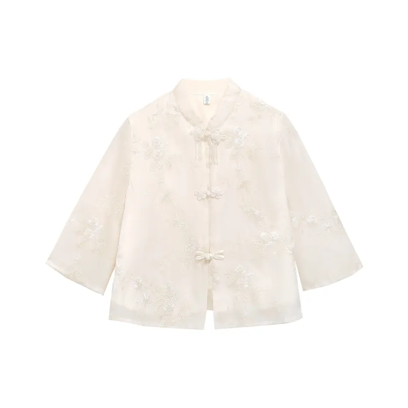 XIANSINIAO Shirts Women's Apricot-0