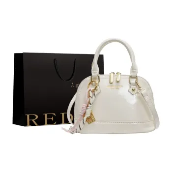 REDOO PU Handbag Regular Women's Ecru/Purple/Pink/Black/White & Khaki