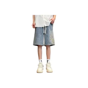 FAWENXIANGZI Denim Shorts Men's