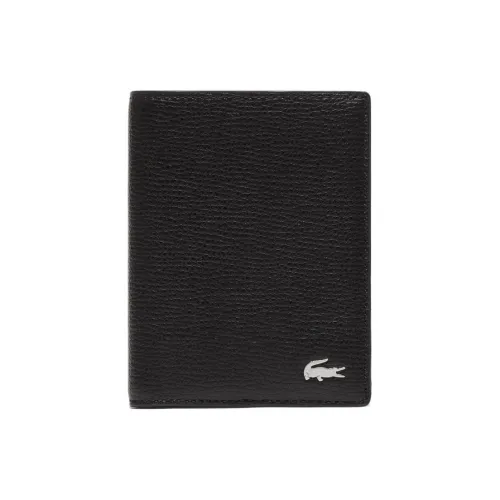 LACOSTE Cow Leather Wallet Men's Black