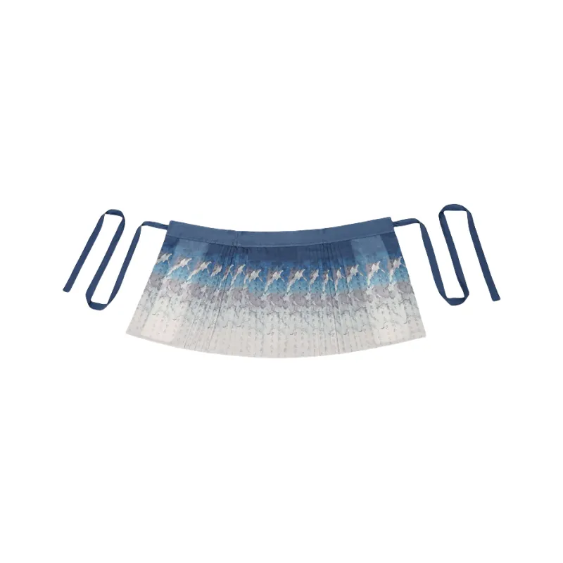 SONDR Hanfu Women's Blue Print Mamianqun-0