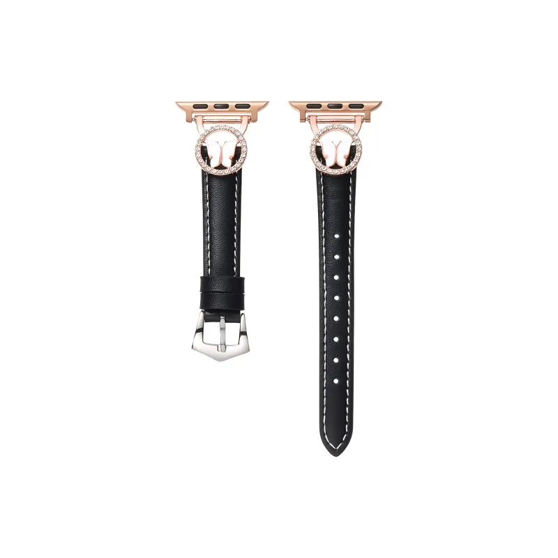 KVZUVUU Apple Compatibility Watch Band Cowhide Leather Material-0