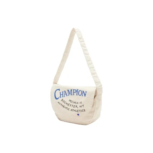 Champion Cotton Shoulder Bag Men's White & Blue