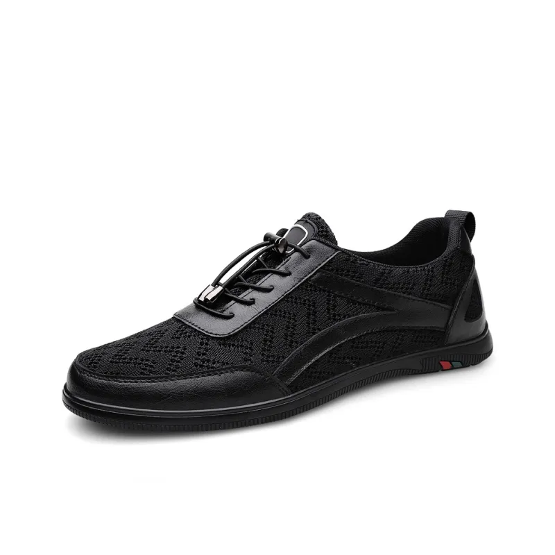 Qiandongmeili Breathable Low Top Skateboard Shoes Men's-1