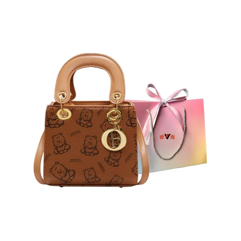 Yalu PU Handbag Regular Women's Black/Pink/Brown/Ecru-14