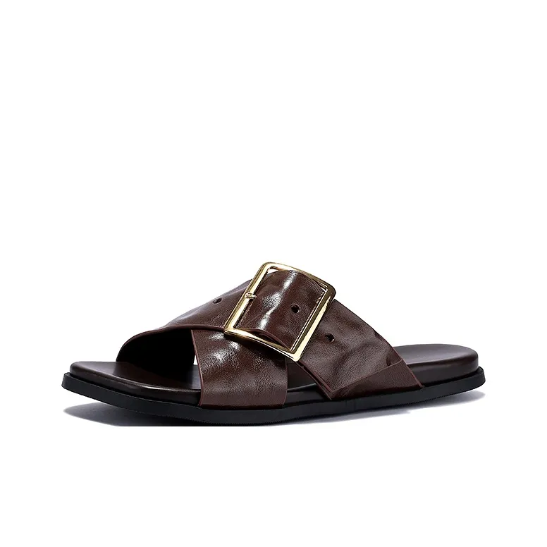 Brut Ros′e Rubber Sole Cut Out Abrasion Resistant Slide Slippers Women's-1