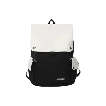 Yalu Nylon Backpack Unisex Black/White/Black & White/Blue & White