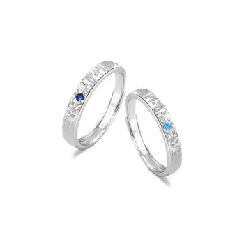 FANFRI Zircon Rings Unisex Sweet Jewelry Love Box