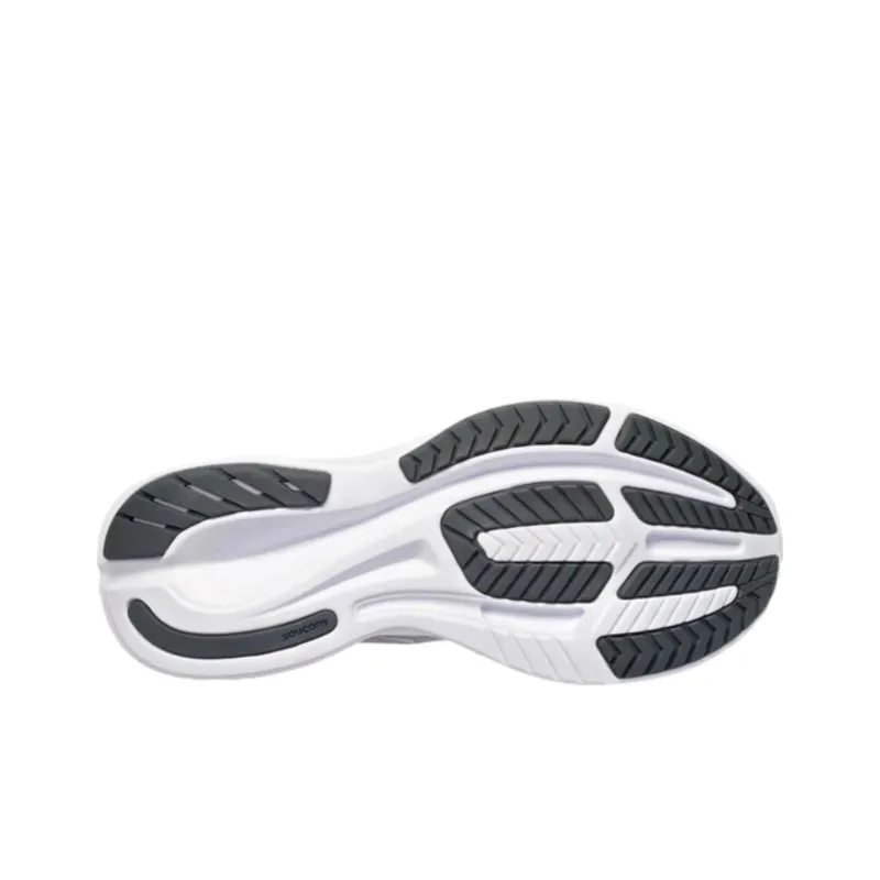 Saucony Ride 15 Anti Slip Wear Resistant Low Top Running Shoes Unisex Gray-3