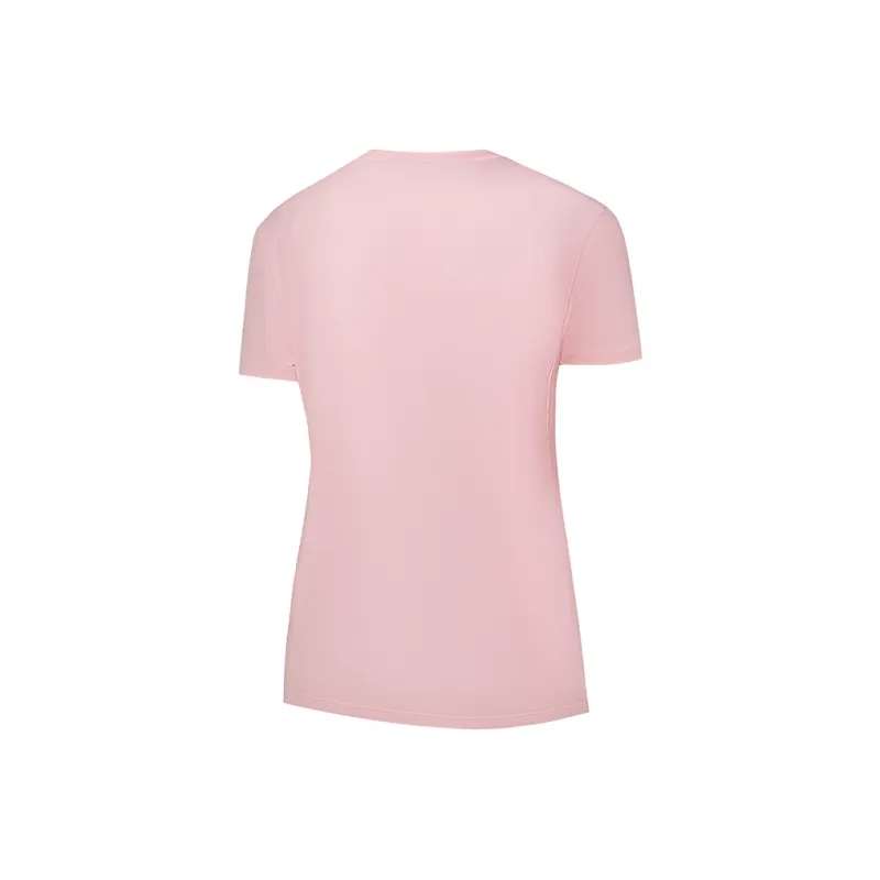 PEAK Drop Shoulder Sleeve T Shirt Women's Pink-1