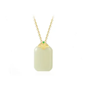 Royal Heaven's Choice Pendants Pale Greenish White Jade Women's