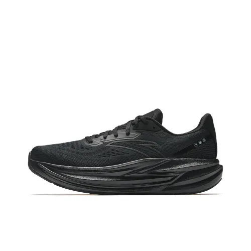 Anta Slip Resistant Cushioning Low Top Nitrogen Technology Casual Running Shoes Men's Black