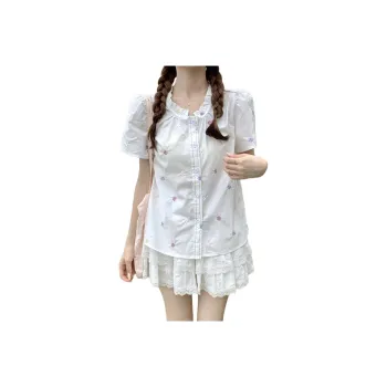Flowers in water Shirts Women's White