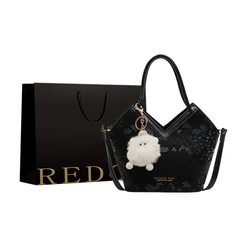 REDOO PU Handbag Regular Women's Ecru/Pink/Blue/Silver/Red/Black-10